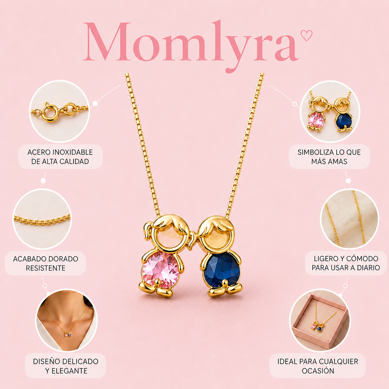 Collar Personalizado de Hijos | Momlyra